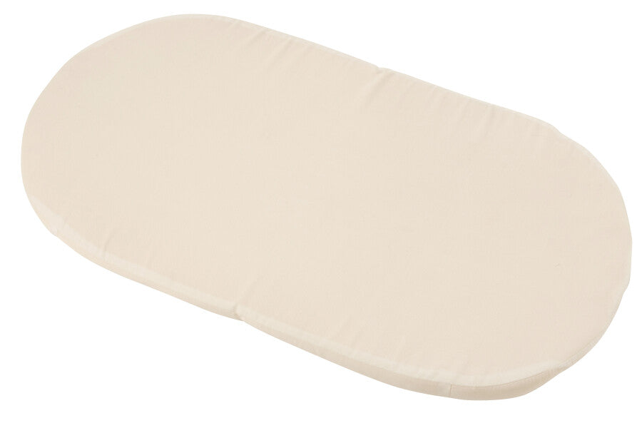Berceau + Matelas Rotin/Métal Naturel/Blanc