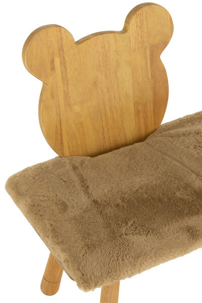 Chaise enfant Bear 2 People Wood Natural