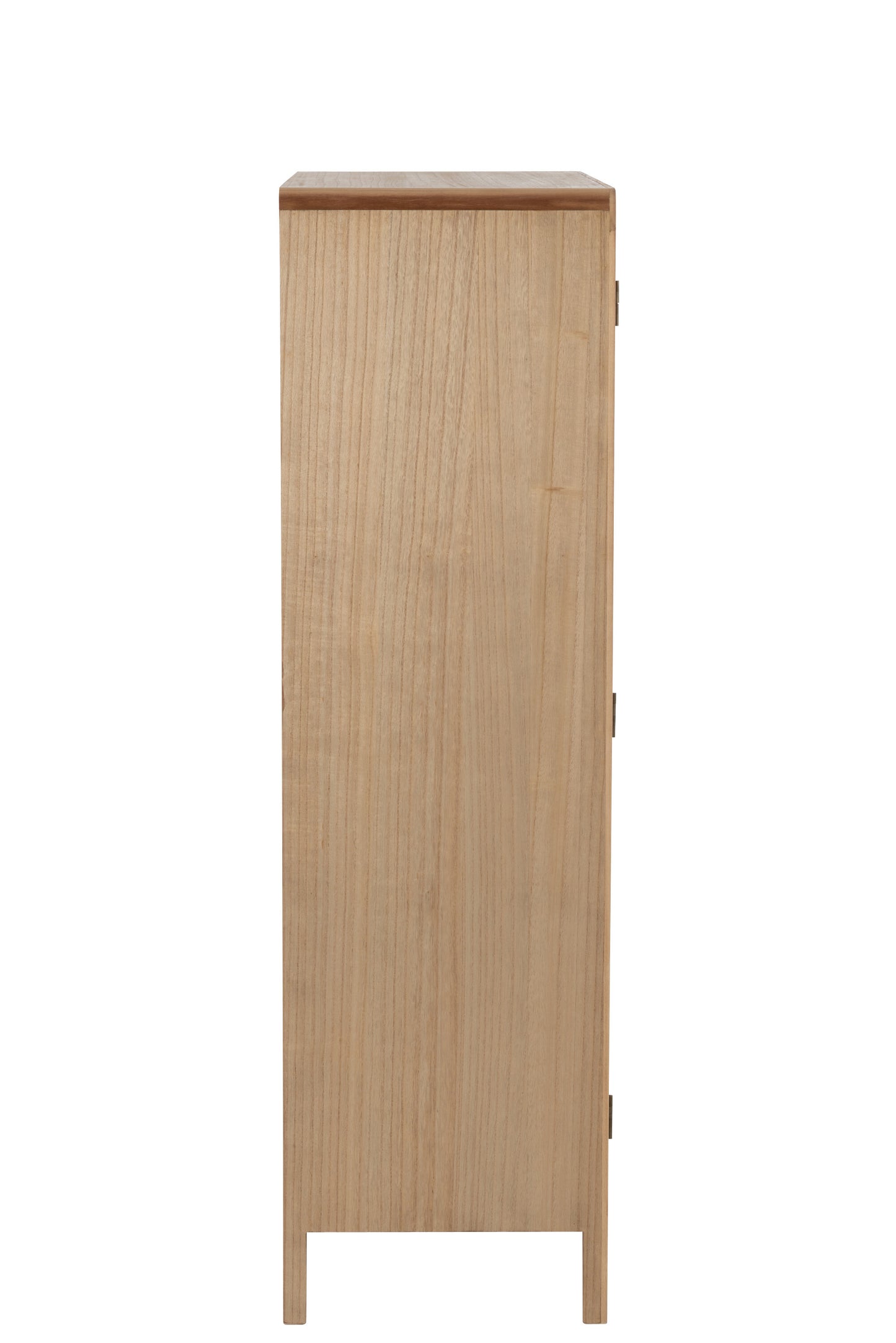 Armoire 2 Portes Bois/Rotin Naturel