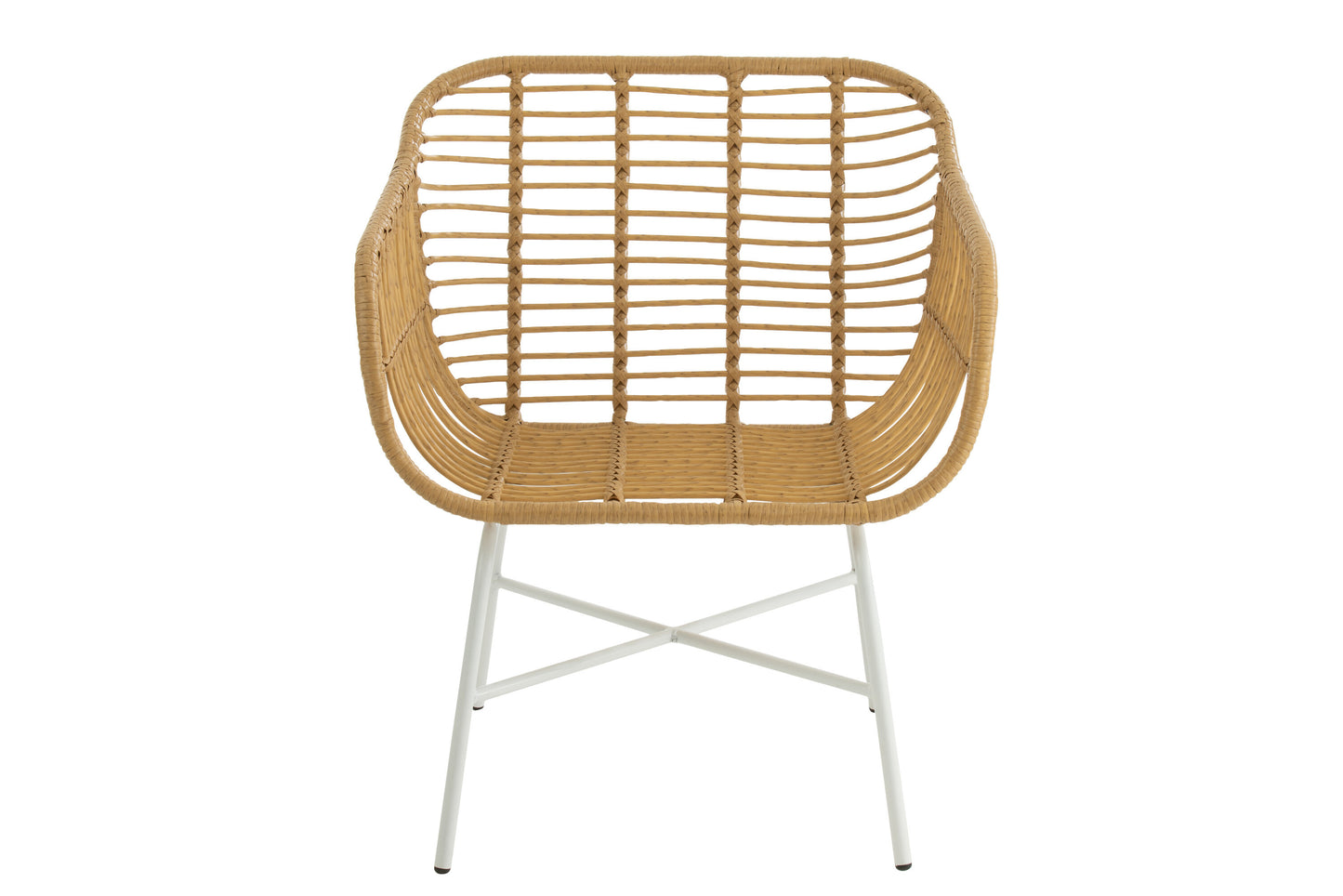 Chaise D'exterieur Rachelle Metal/Rattan Nature