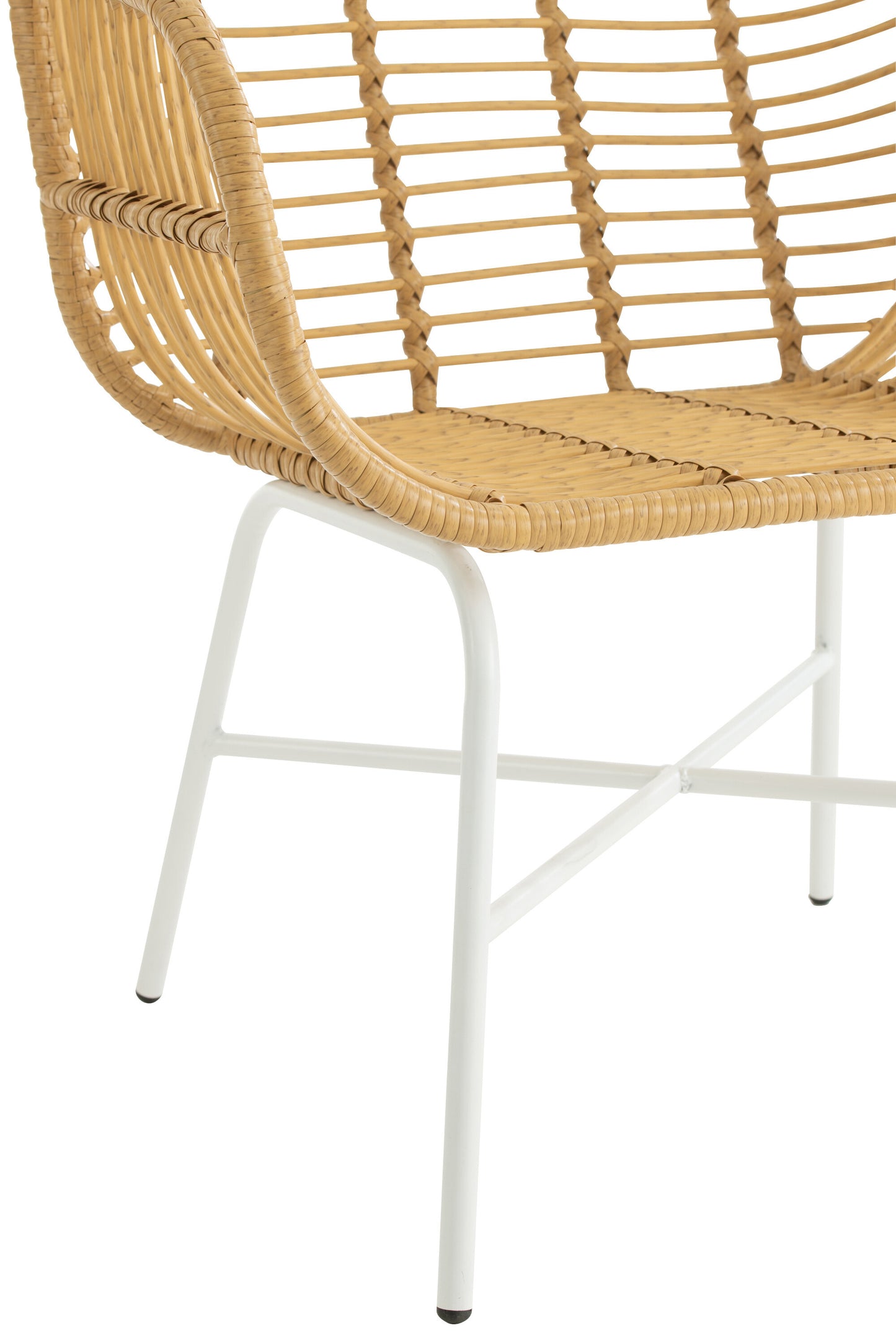 Chaise D'exterieur Rachelle Metal/Rattan Nature