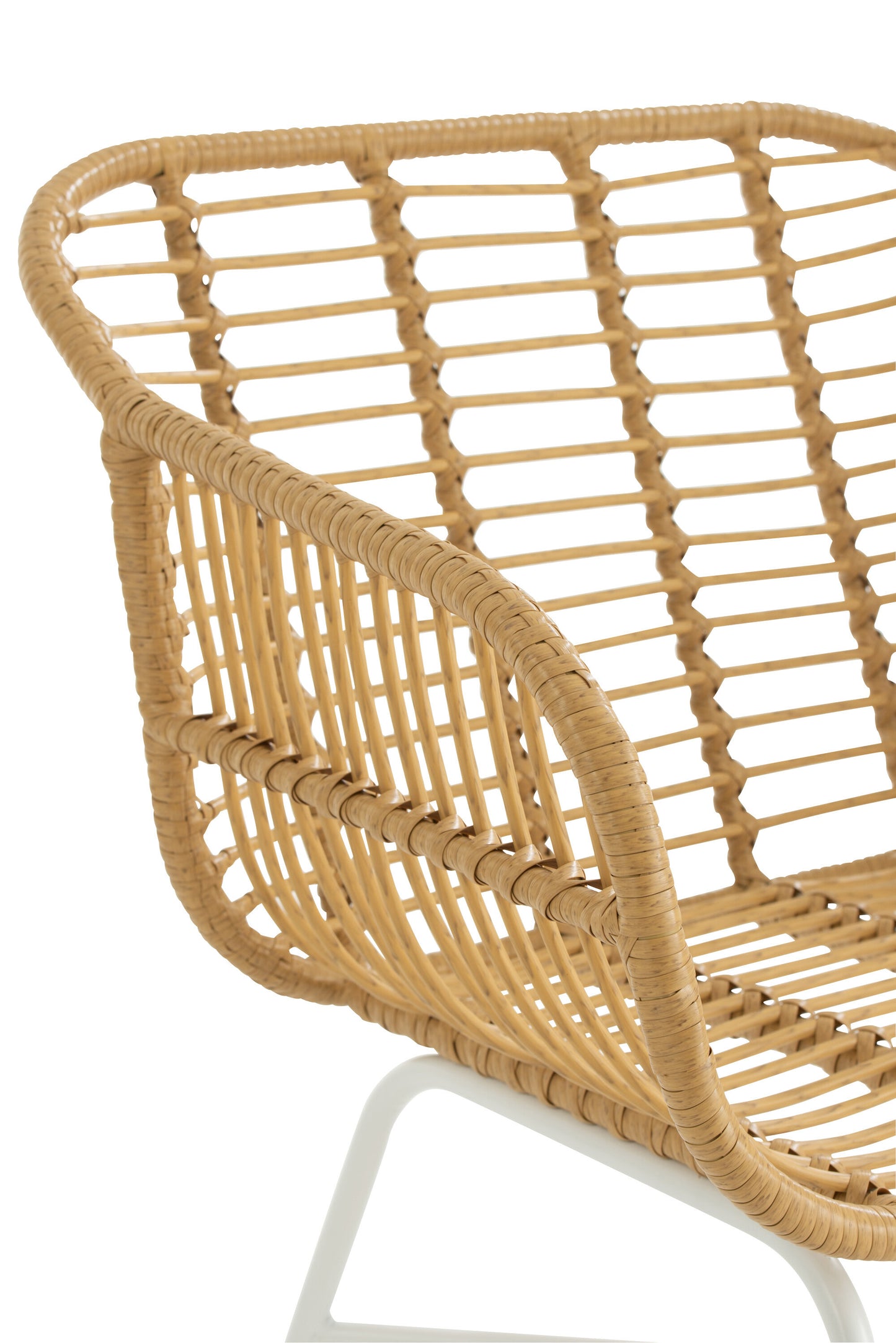 Chaise D'exterieur Rachelle Metal/Rattan Nature