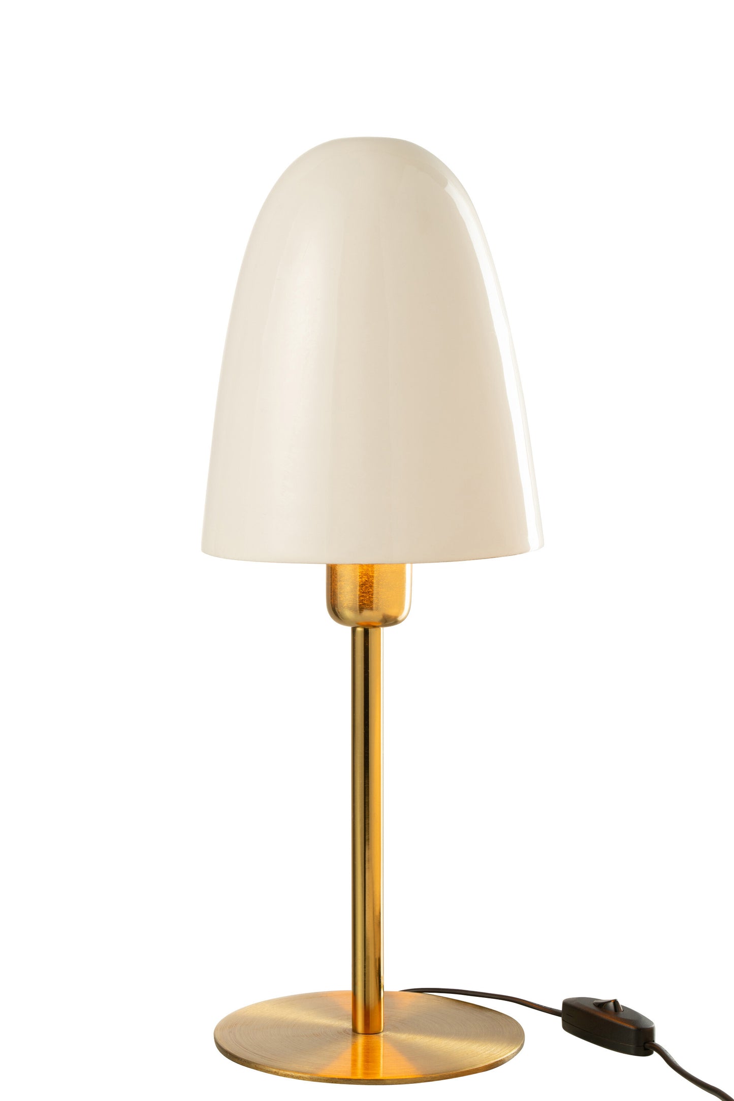 Lampe De Table Métal Blanc/Or