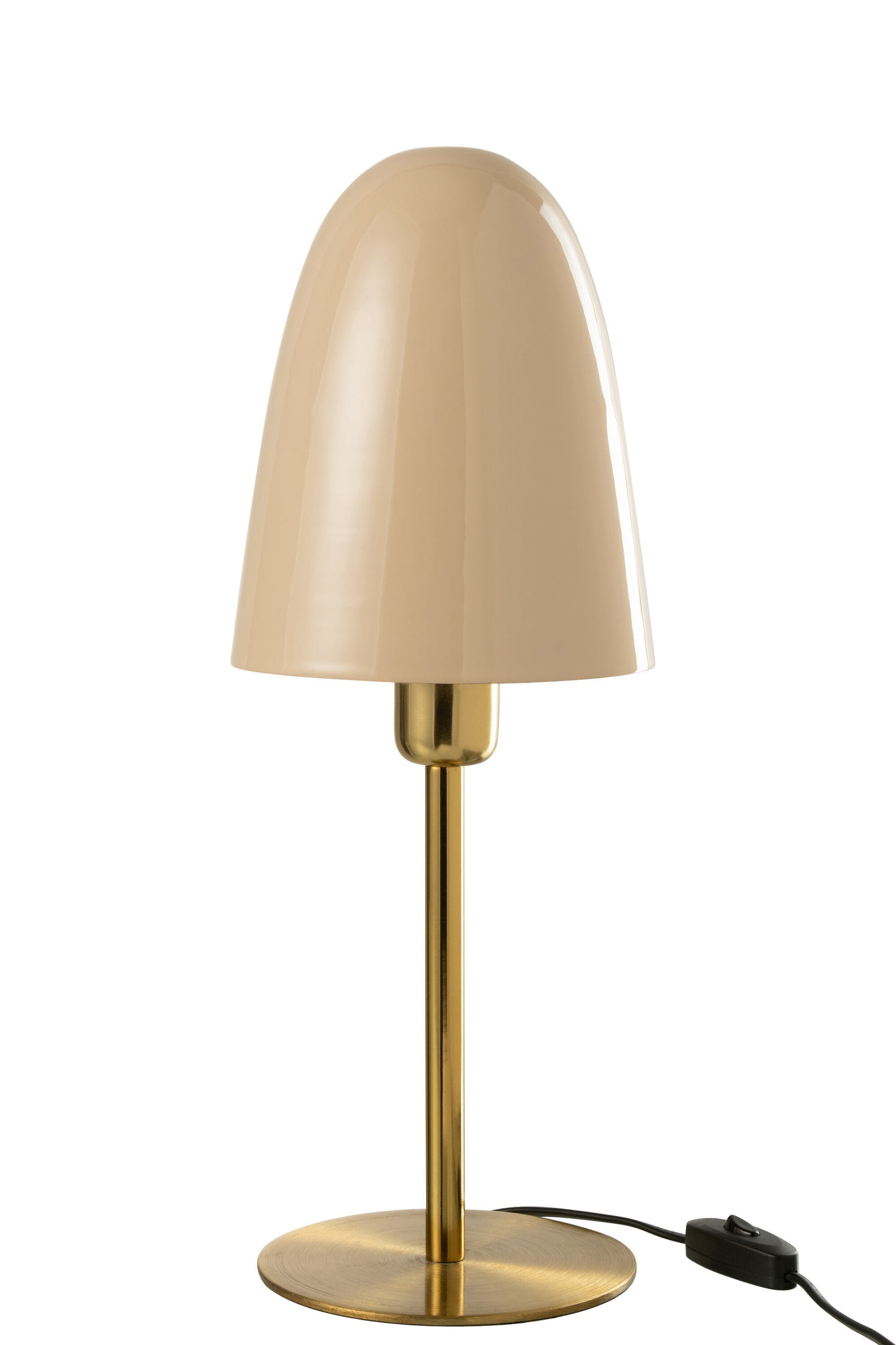 Lampe De Table Métal Beige/Or