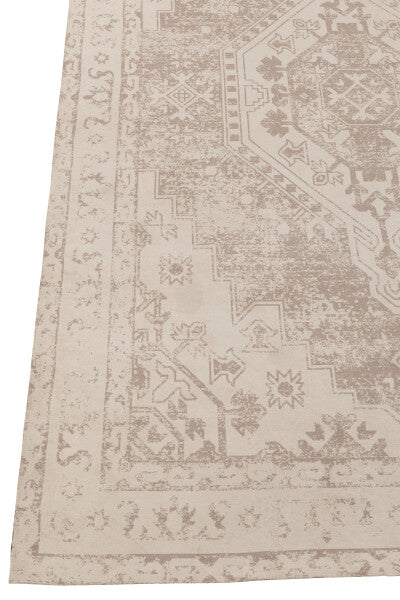 Tapis Oriental Polyester Beige Taupe