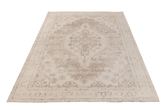 Tapis Oriental Polyester Beige Taupe