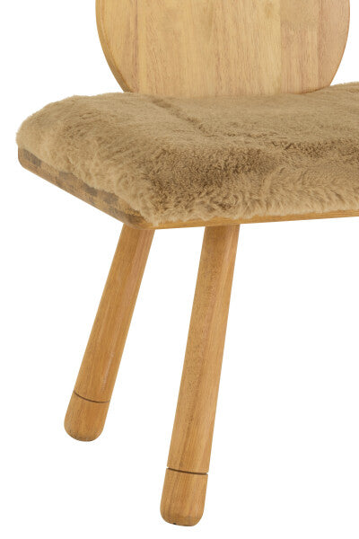 Chaise enfant Bear 2 People Wood Natural