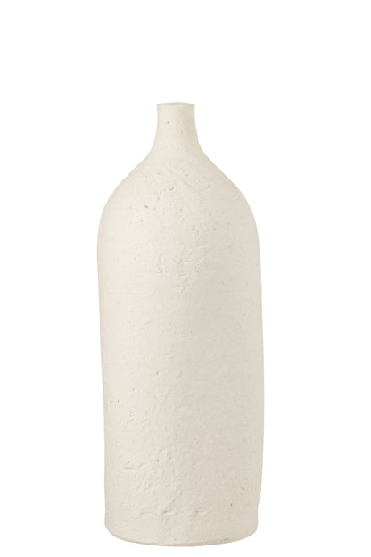 Vase Enya Bouteille Ceramique Blanc Large