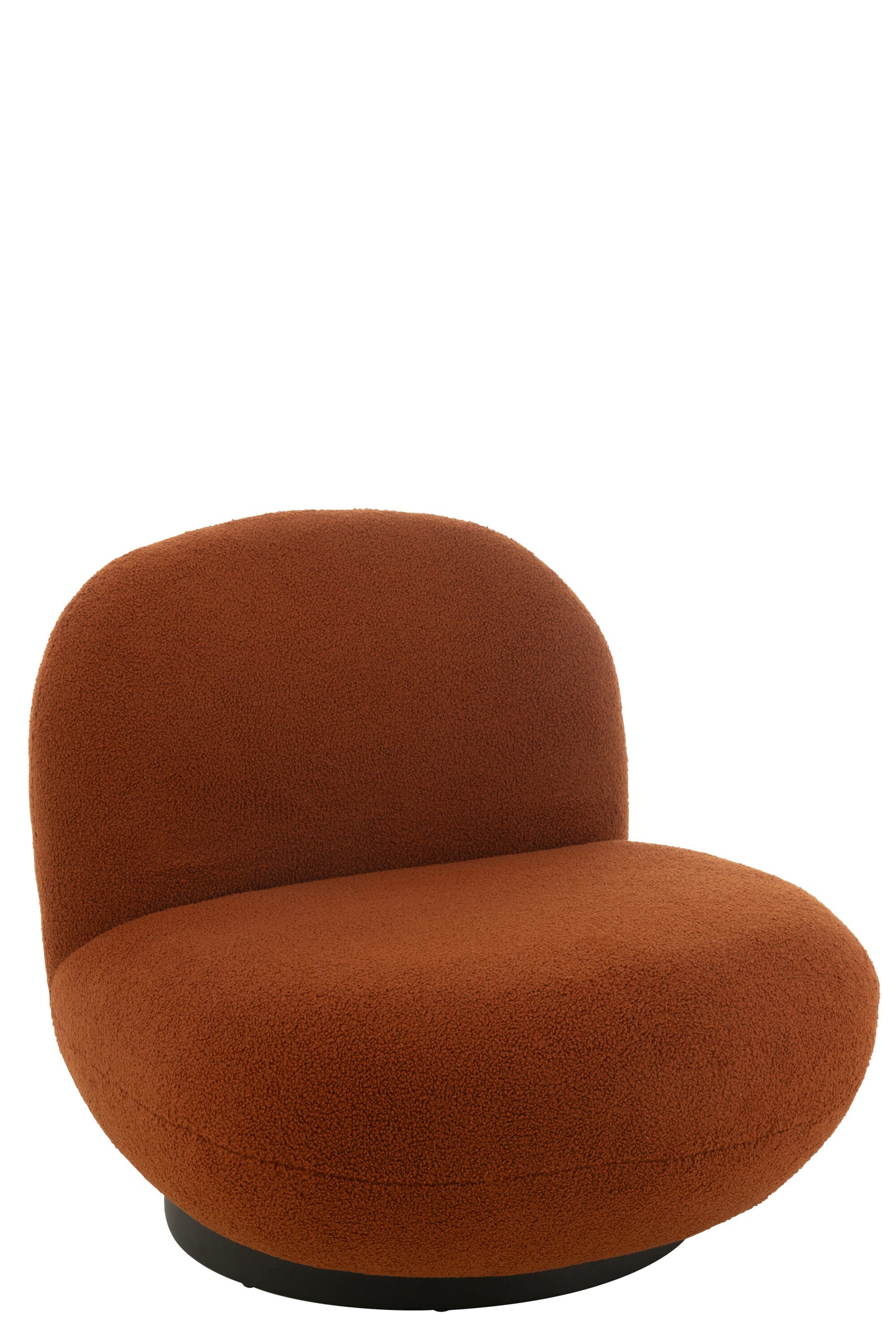 Chaise Lounge Neige Bois De Peuplier/Mousse Orange/Noir